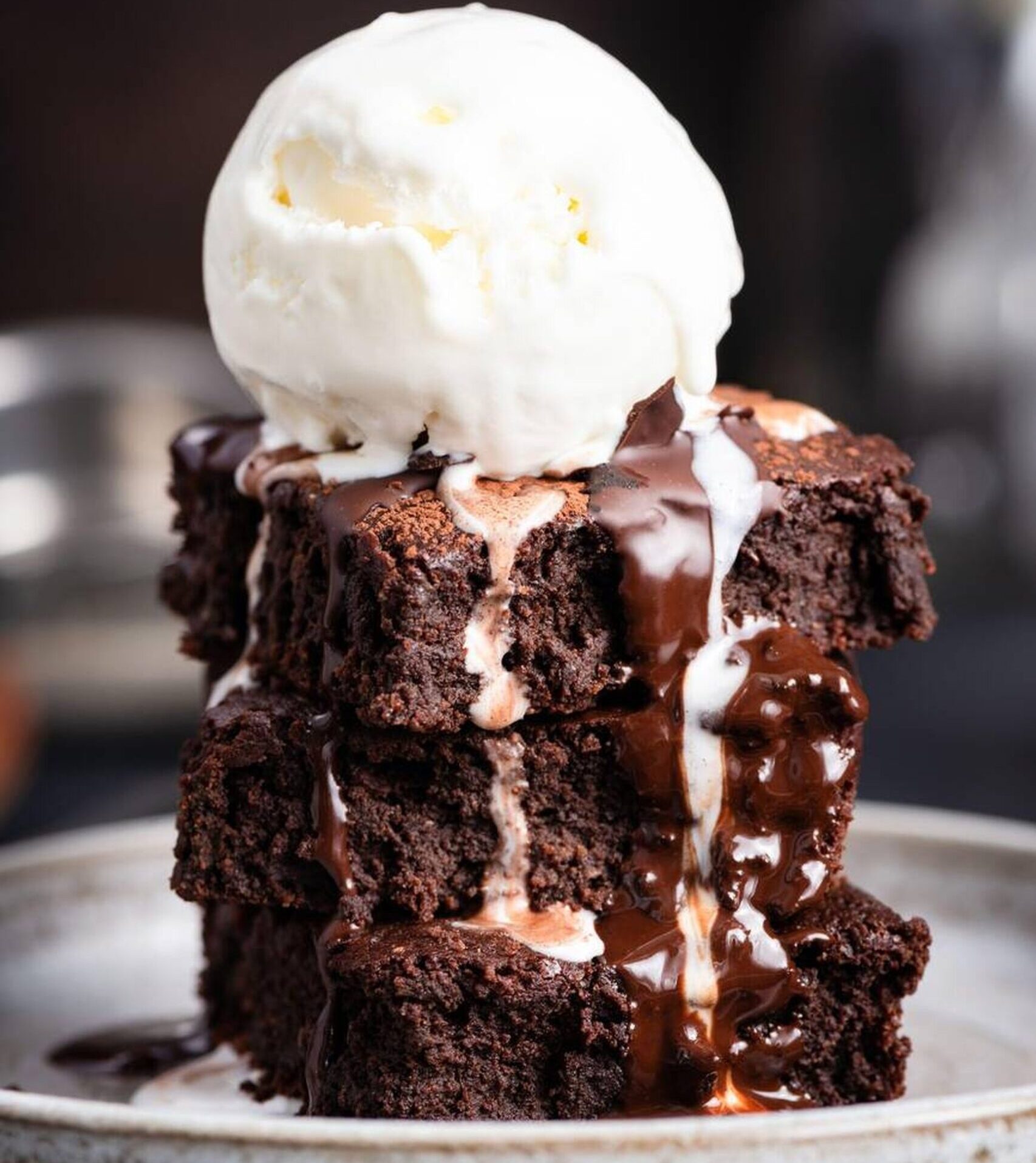 Brownies with Ice Cream Recipe