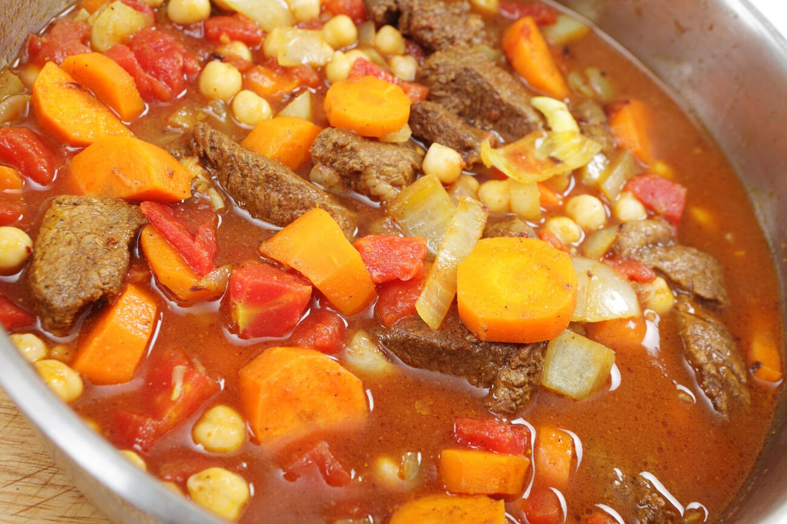 Moroccan Beef Stew with Chickpeas